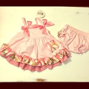 Stephan baby 2 piece ruffle set